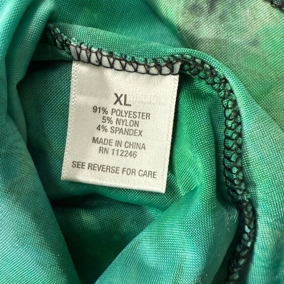 Vtg Y2k Whimsigoth Top Women’s Sz XL Dark Fairy Forest Goblin Velvet Detail - Picture 8 of 11